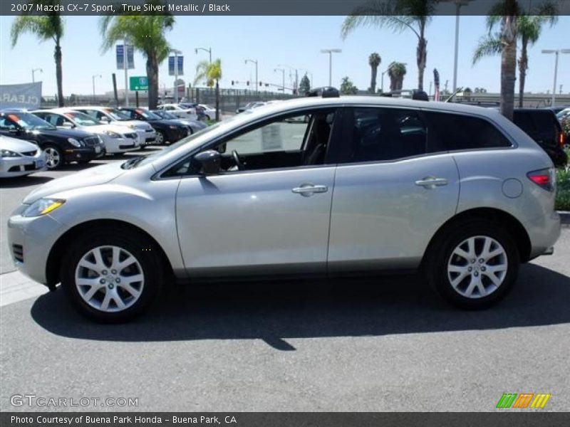 True Silver Metallic / Black 2007 Mazda CX-7 Sport
