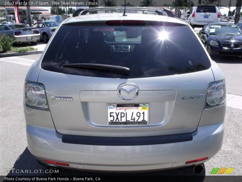 True Silver Metallic / Black 2007 Mazda CX-7 Sport