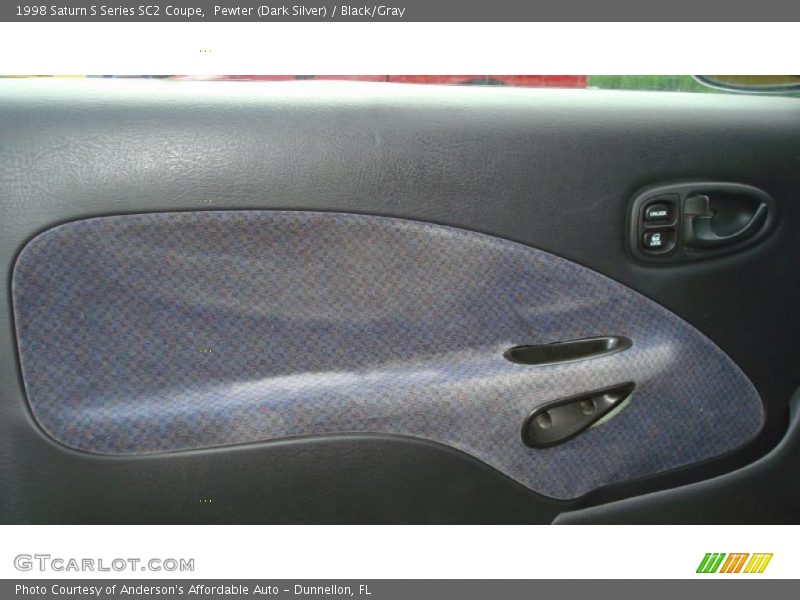 Pewter (Dark Silver) / Black/Gray 1998 Saturn S Series SC2 Coupe