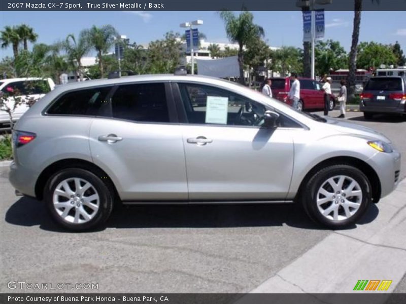True Silver Metallic / Black 2007 Mazda CX-7 Sport