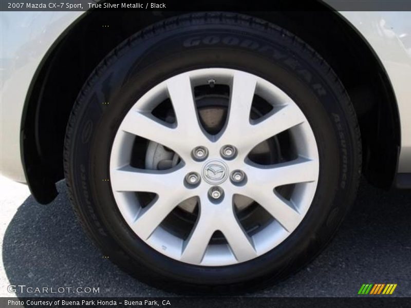 True Silver Metallic / Black 2007 Mazda CX-7 Sport