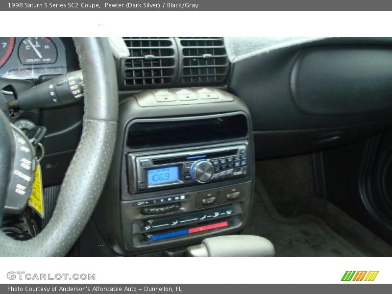 Pewter (Dark Silver) / Black/Gray 1998 Saturn S Series SC2 Coupe