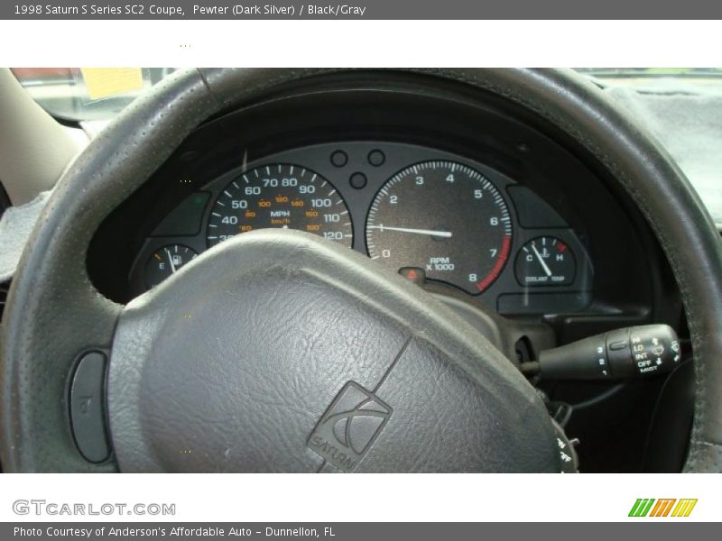 Pewter (Dark Silver) / Black/Gray 1998 Saturn S Series SC2 Coupe