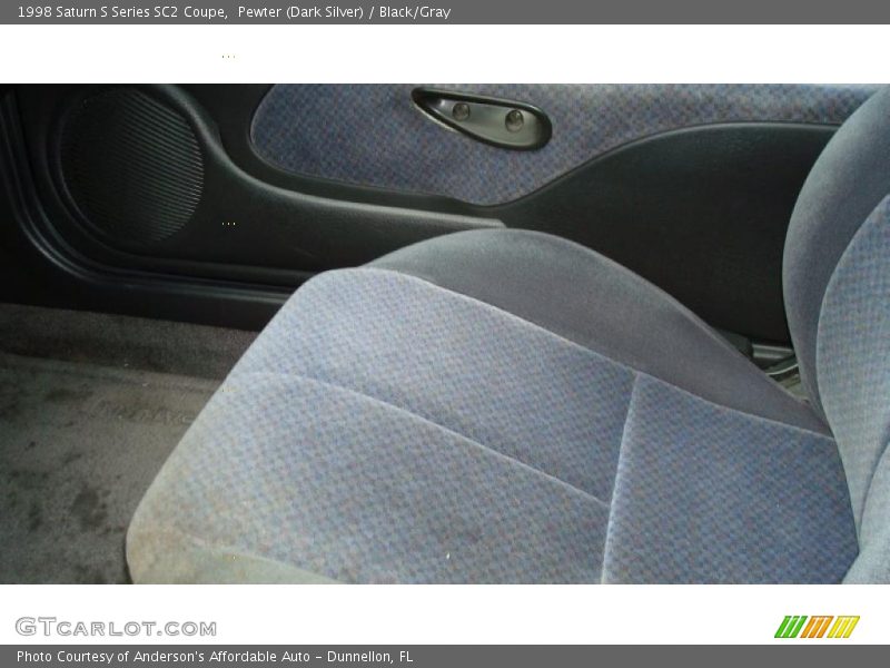 Pewter (Dark Silver) / Black/Gray 1998 Saturn S Series SC2 Coupe