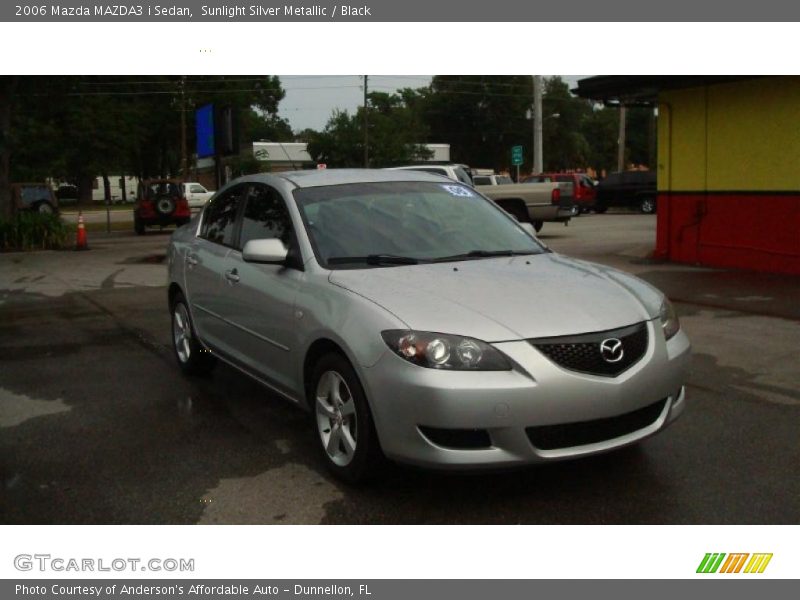 Sunlight Silver Metallic / Black 2006 Mazda MAZDA3 i Sedan