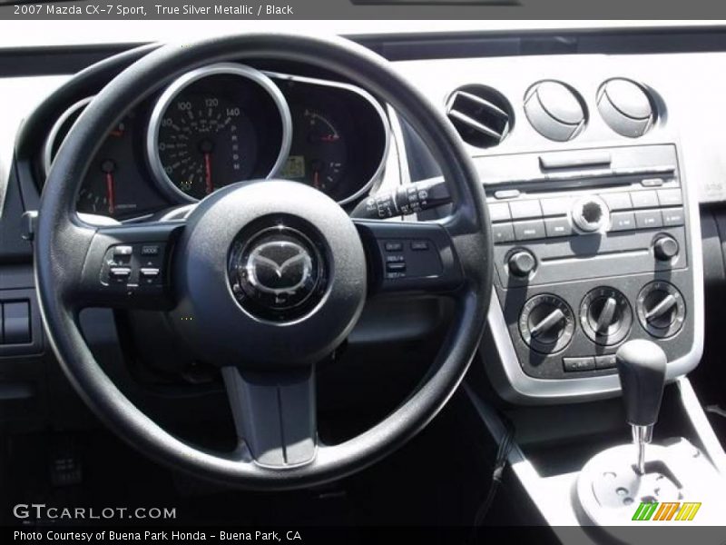 True Silver Metallic / Black 2007 Mazda CX-7 Sport