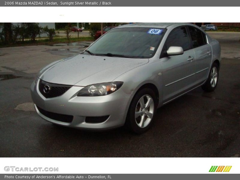 Sunlight Silver Metallic / Black 2006 Mazda MAZDA3 i Sedan