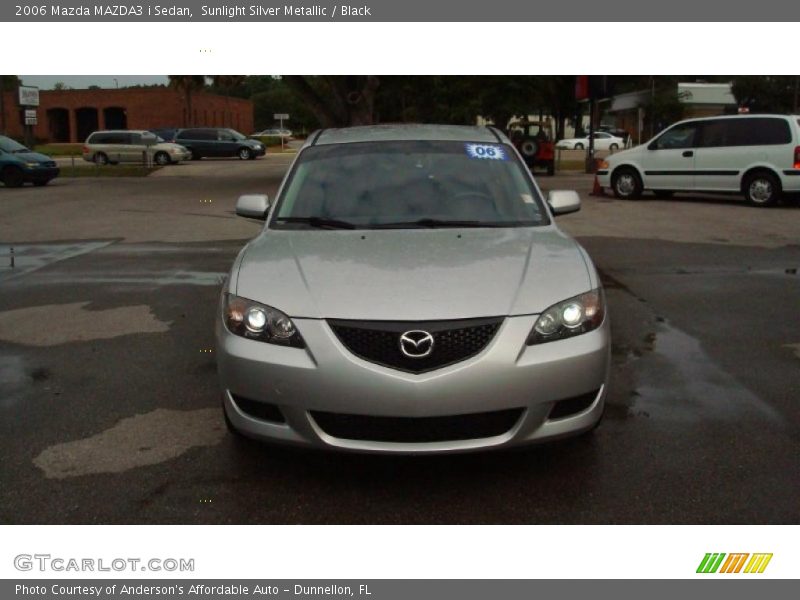 Sunlight Silver Metallic / Black 2006 Mazda MAZDA3 i Sedan