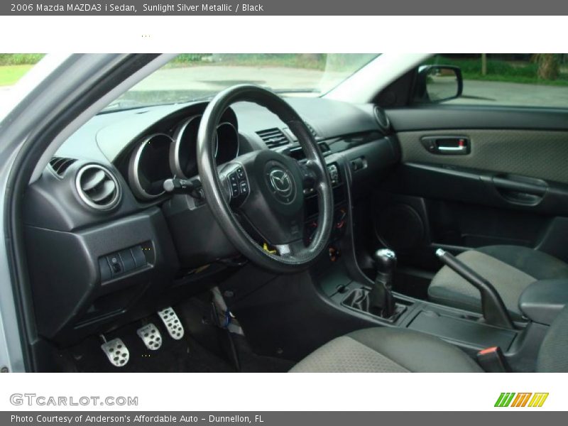 Sunlight Silver Metallic / Black 2006 Mazda MAZDA3 i Sedan