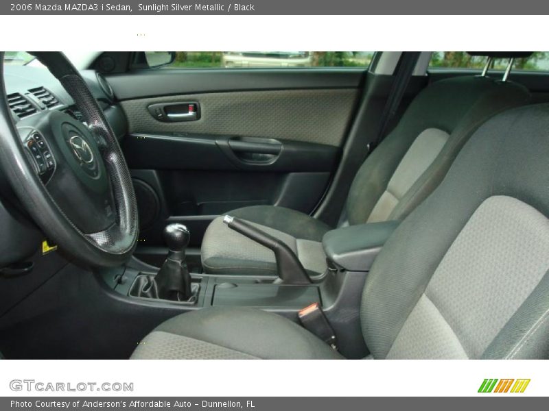Sunlight Silver Metallic / Black 2006 Mazda MAZDA3 i Sedan