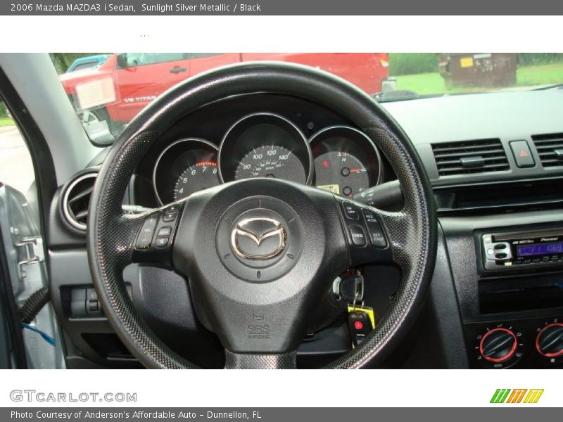 Sunlight Silver Metallic / Black 2006 Mazda MAZDA3 i Sedan