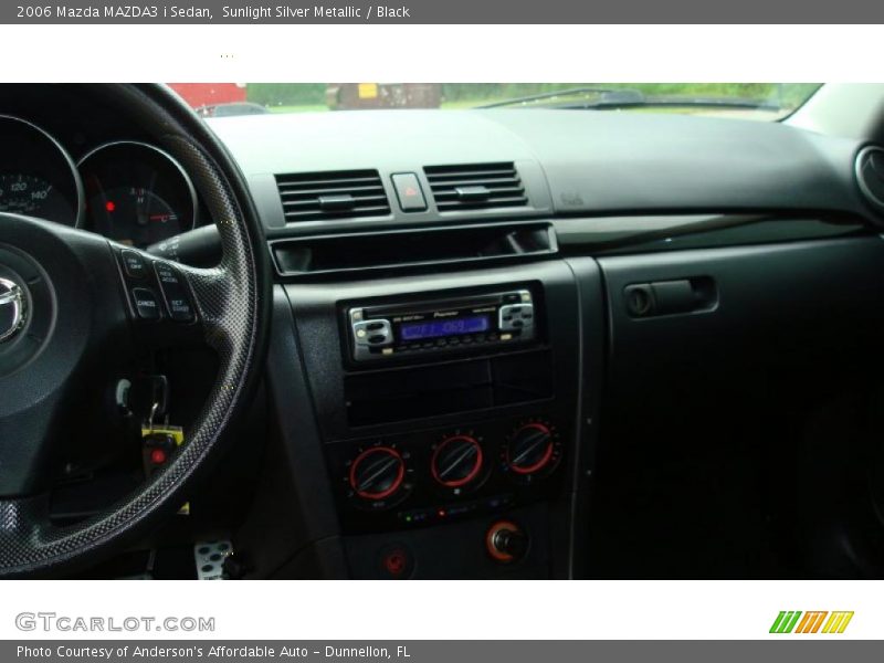 Sunlight Silver Metallic / Black 2006 Mazda MAZDA3 i Sedan