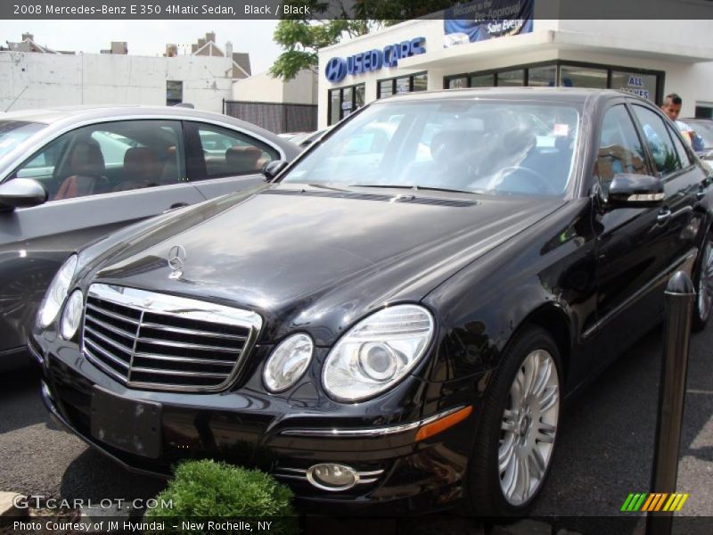 Black / Black 2008 Mercedes-Benz E 350 4Matic Sedan