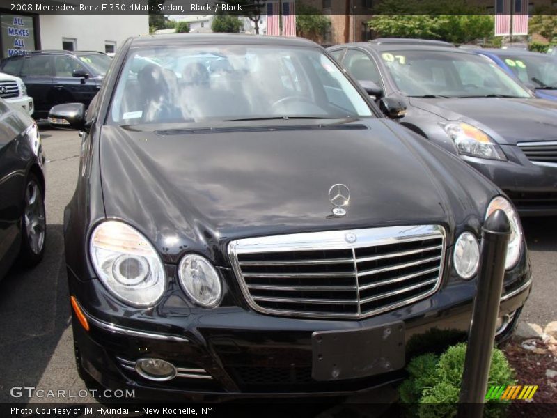 Black / Black 2008 Mercedes-Benz E 350 4Matic Sedan