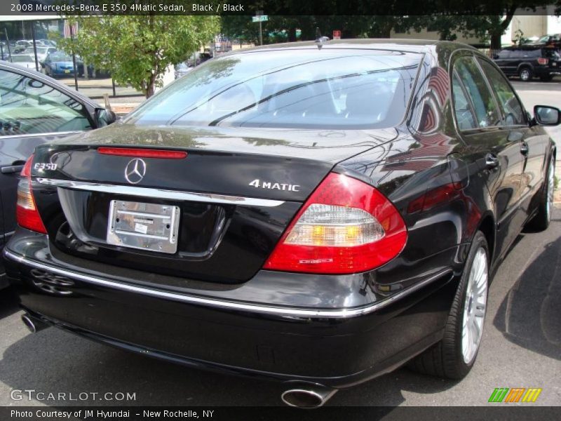 Black / Black 2008 Mercedes-Benz E 350 4Matic Sedan