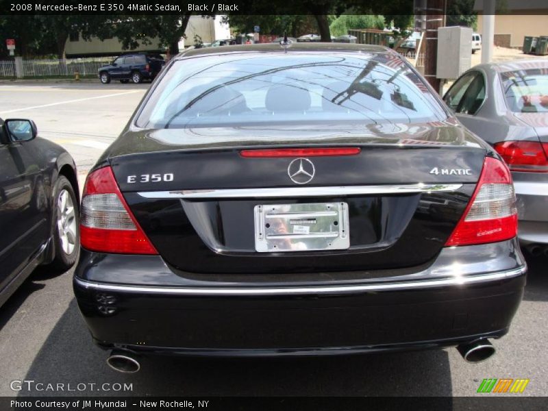 Black / Black 2008 Mercedes-Benz E 350 4Matic Sedan