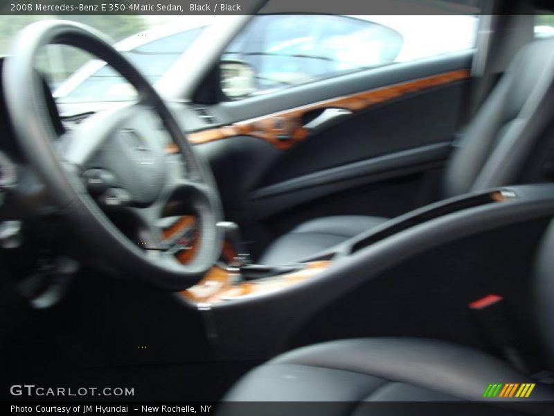 Black / Black 2008 Mercedes-Benz E 350 4Matic Sedan