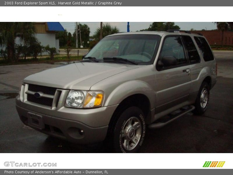 Harvest Gold Metallic / Graphite Grey 2003 Ford Explorer Sport XLS