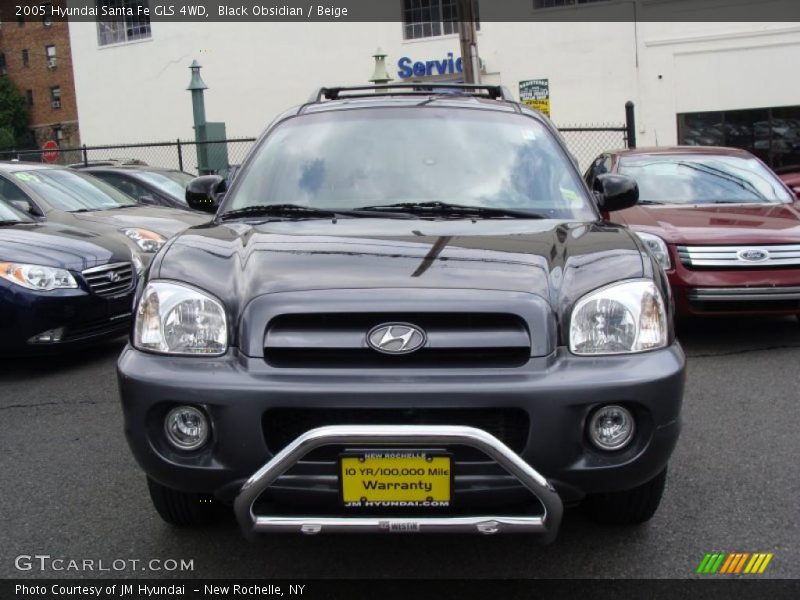 Black Obsidian / Beige 2005 Hyundai Santa Fe GLS 4WD