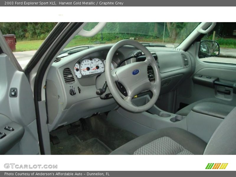 Harvest Gold Metallic / Graphite Grey 2003 Ford Explorer Sport XLS