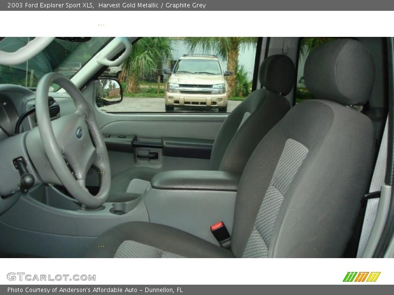 Harvest Gold Metallic / Graphite Grey 2003 Ford Explorer Sport XLS