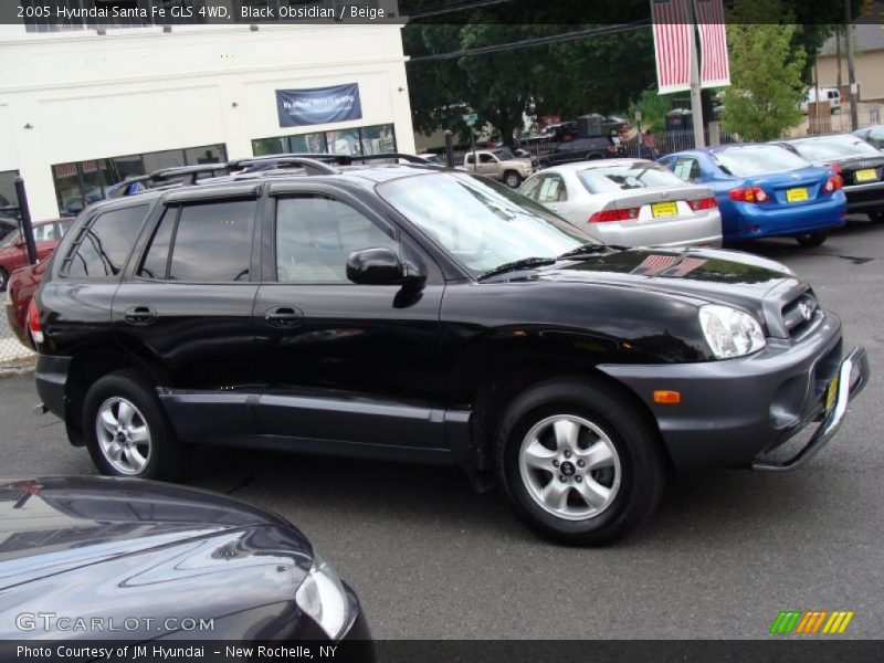 Black Obsidian / Beige 2005 Hyundai Santa Fe GLS 4WD