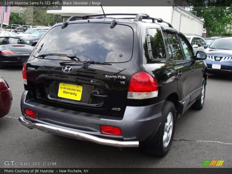 Black Obsidian / Beige 2005 Hyundai Santa Fe GLS 4WD