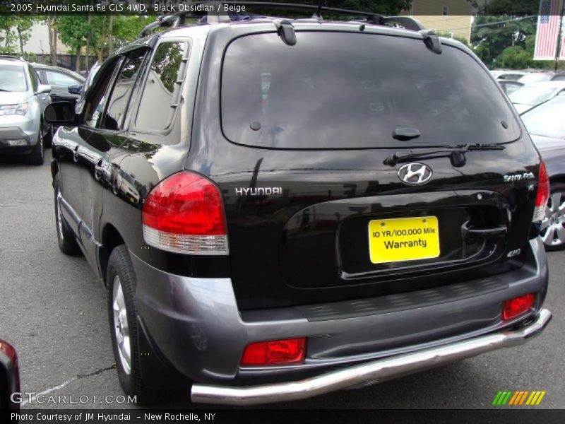 Black Obsidian / Beige 2005 Hyundai Santa Fe GLS 4WD