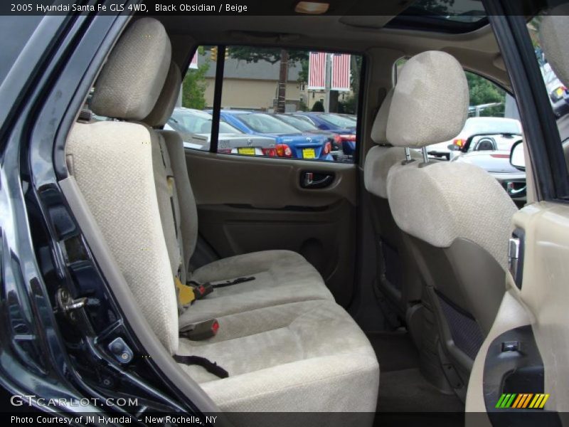 Black Obsidian / Beige 2005 Hyundai Santa Fe GLS 4WD