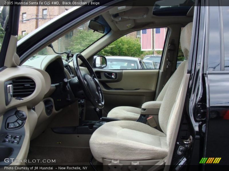 Black Obsidian / Beige 2005 Hyundai Santa Fe GLS 4WD