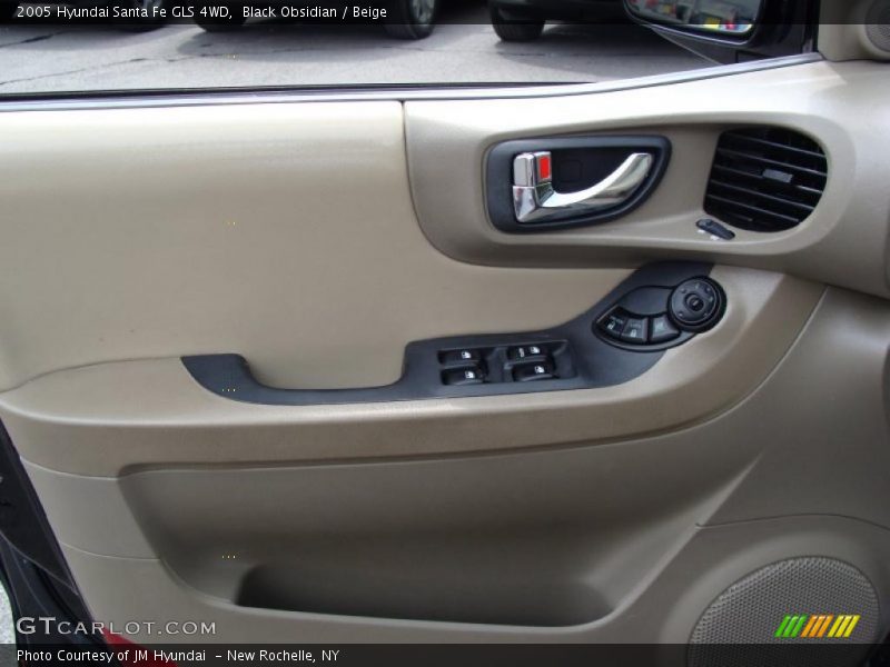 Black Obsidian / Beige 2005 Hyundai Santa Fe GLS 4WD