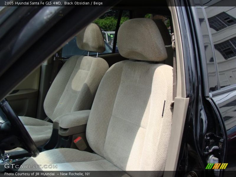 Black Obsidian / Beige 2005 Hyundai Santa Fe GLS 4WD