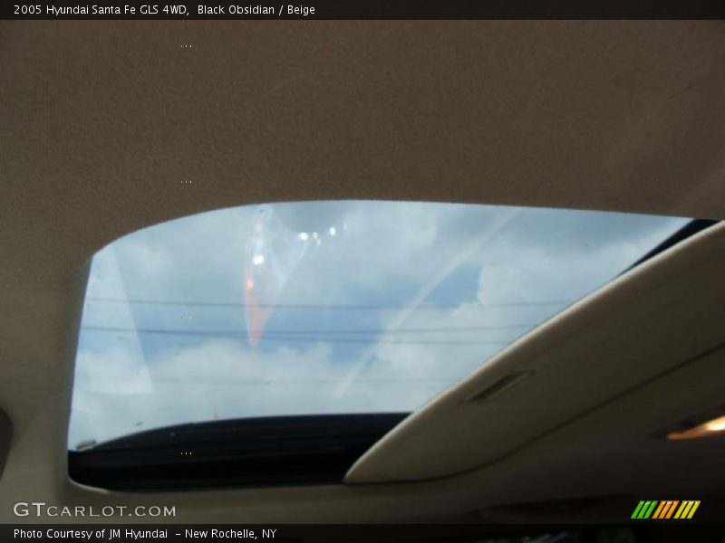 Black Obsidian / Beige 2005 Hyundai Santa Fe GLS 4WD