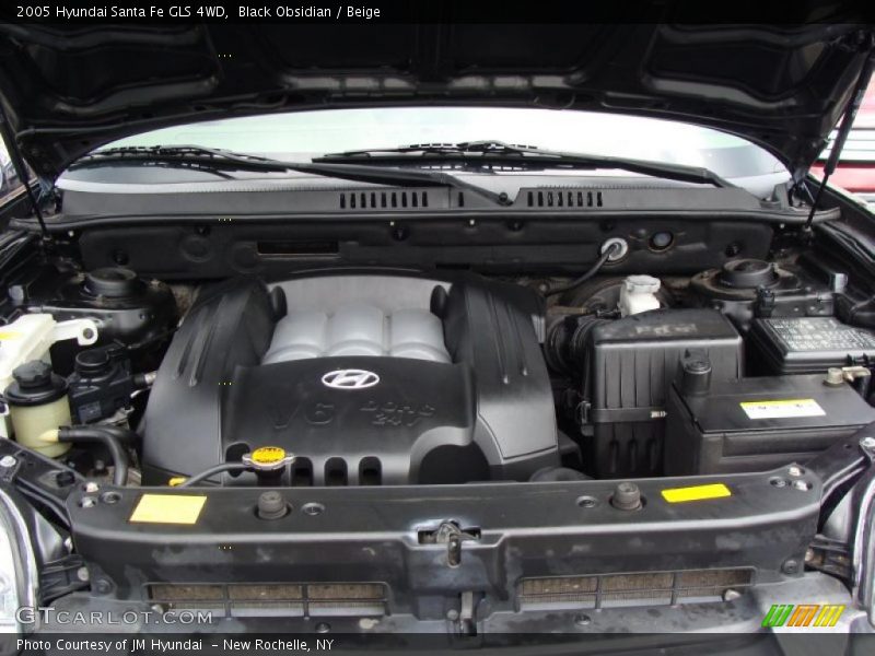 Black Obsidian / Beige 2005 Hyundai Santa Fe GLS 4WD