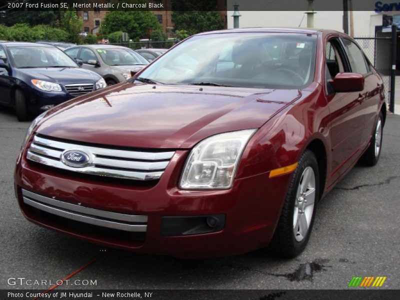 Merlot Metallic / Charcoal Black 2007 Ford Fusion SE