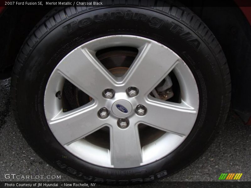 Merlot Metallic / Charcoal Black 2007 Ford Fusion SE