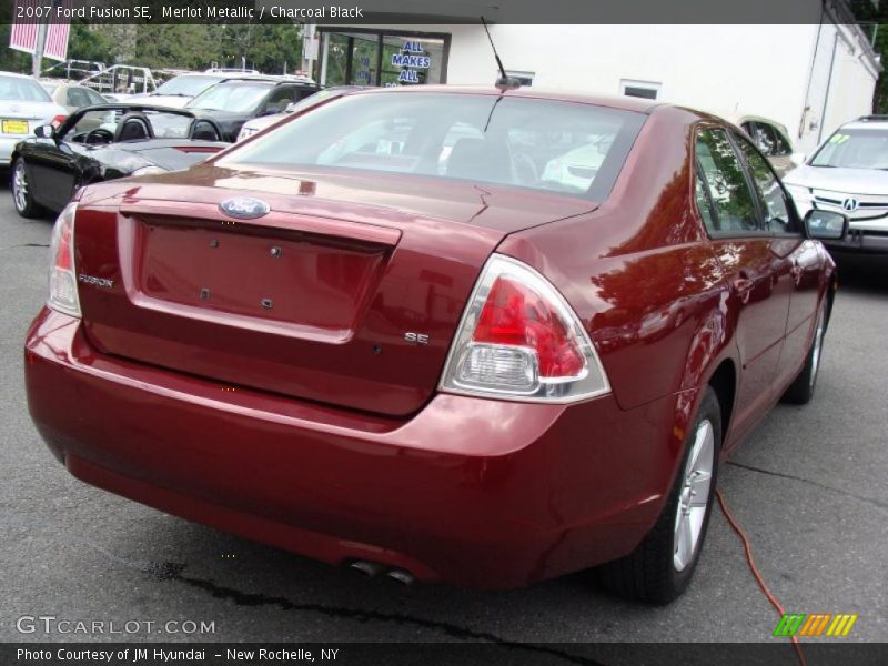 Merlot Metallic / Charcoal Black 2007 Ford Fusion SE