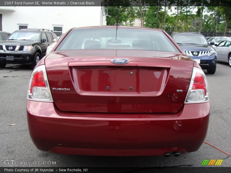 Merlot Metallic / Charcoal Black 2007 Ford Fusion SE
