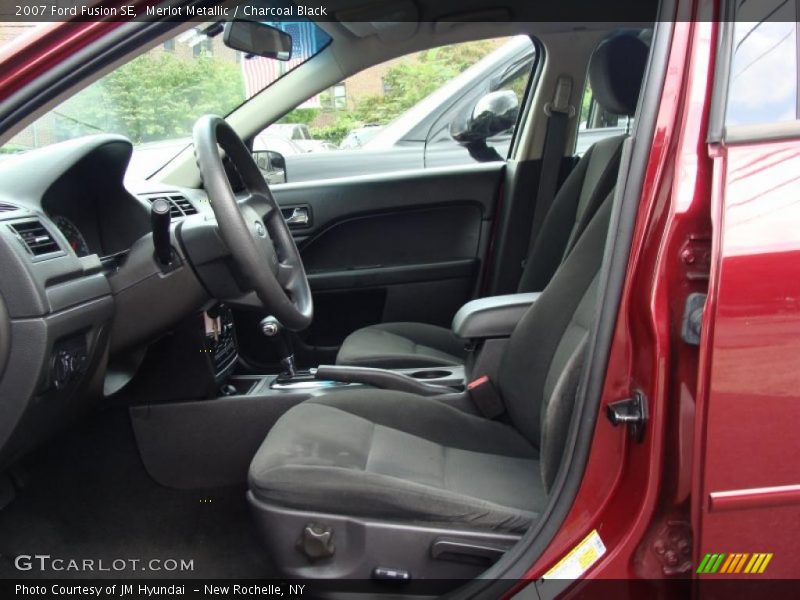 Merlot Metallic / Charcoal Black 2007 Ford Fusion SE