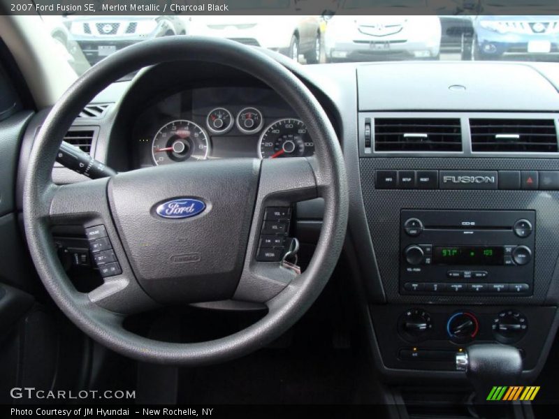 Merlot Metallic / Charcoal Black 2007 Ford Fusion SE