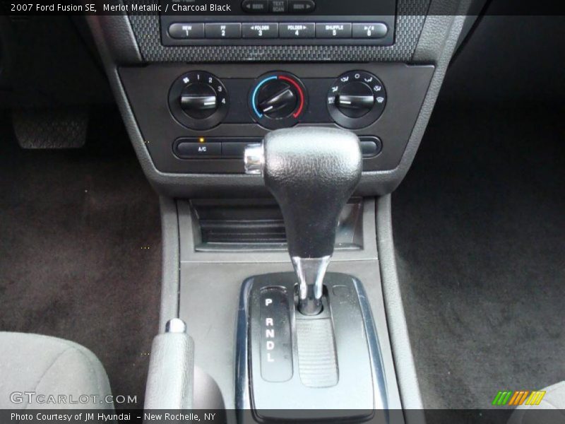 Merlot Metallic / Charcoal Black 2007 Ford Fusion SE