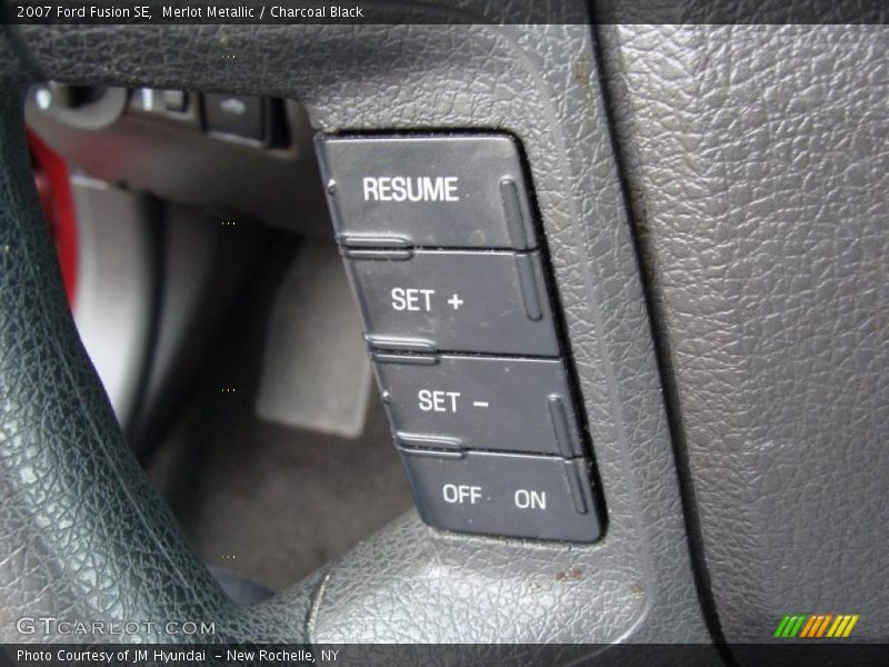 Merlot Metallic / Charcoal Black 2007 Ford Fusion SE