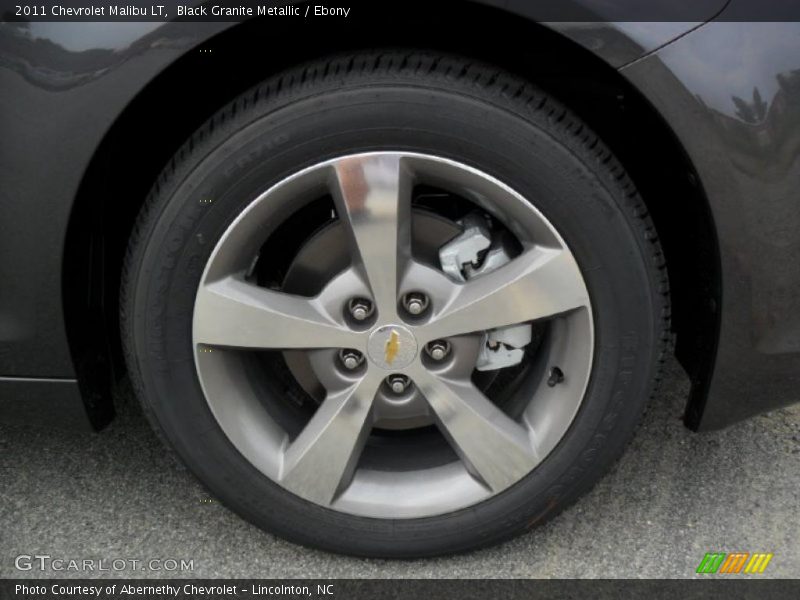 Black Granite Metallic / Ebony 2011 Chevrolet Malibu LT
