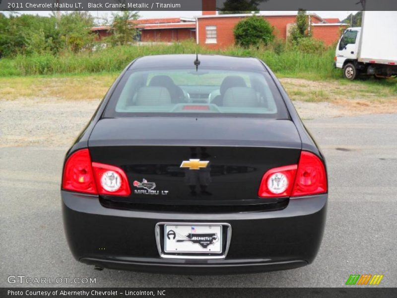 Black Granite Metallic / Titanium 2011 Chevrolet Malibu LT