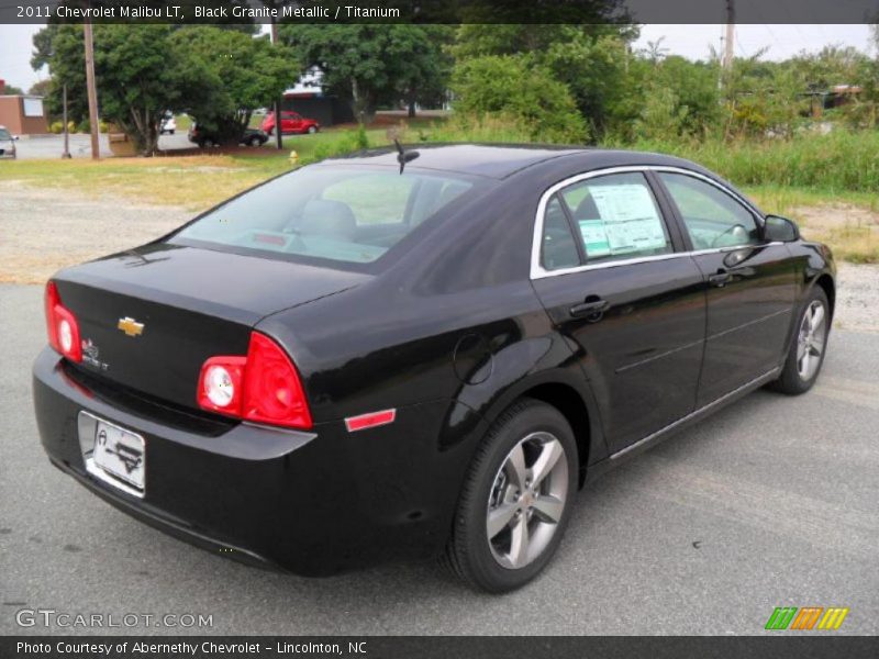 Black Granite Metallic / Titanium 2011 Chevrolet Malibu LT