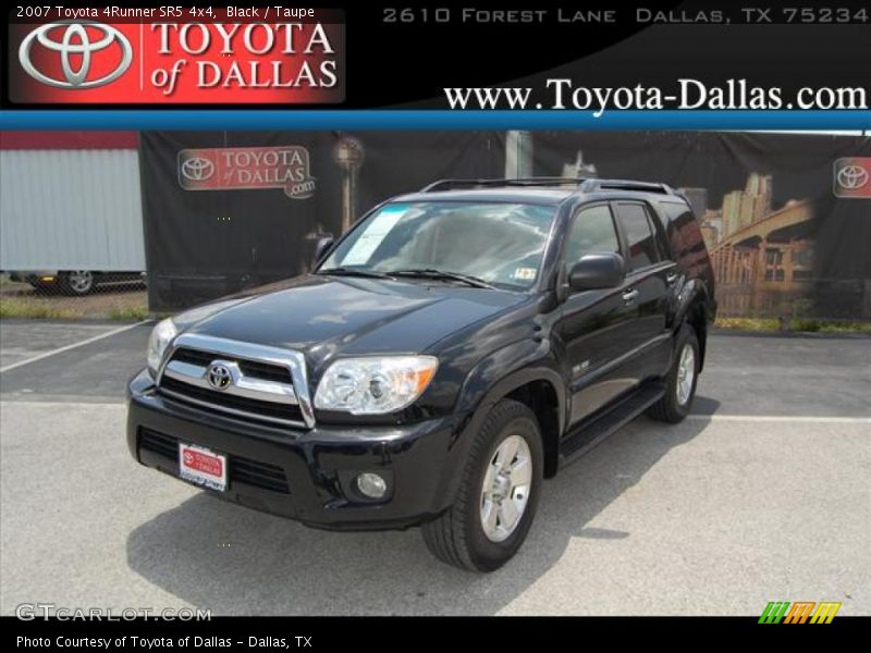 Black / Taupe 2007 Toyota 4Runner SR5 4x4