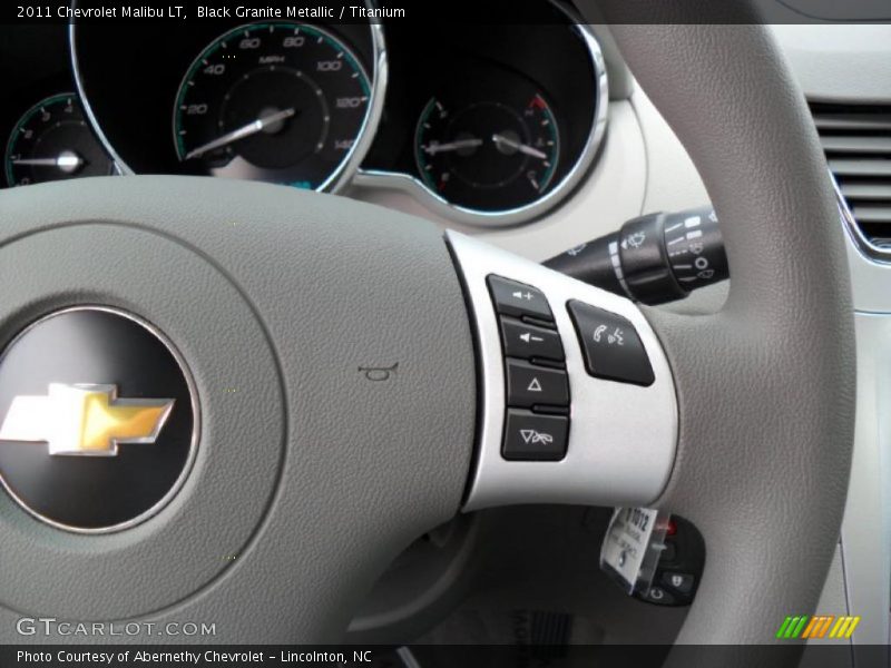 Black Granite Metallic / Titanium 2011 Chevrolet Malibu LT