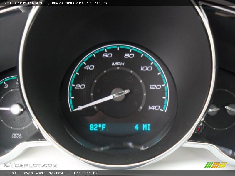 Black Granite Metallic / Titanium 2011 Chevrolet Malibu LT