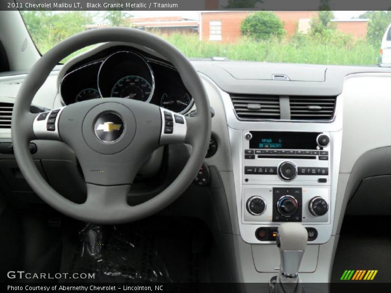Black Granite Metallic / Titanium 2011 Chevrolet Malibu LT