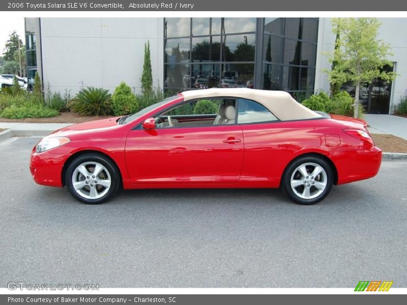 Absolutely Red / Ivory 2006 Toyota Solara SLE V6 Convertible